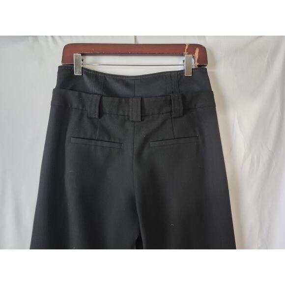 Sold! A.L.C Womens Black Brady Pleated Twill Straight Leg Trouser Pants US 2 - Picture 9 of 11